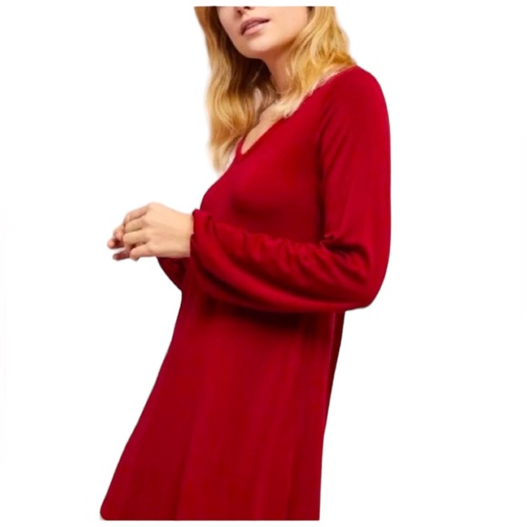 Anthropologie- Michael Stars V-Neck Knit Dress - Picture 3 of 8